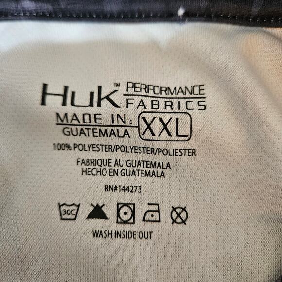 Men's Huk Fishing Long Sleeve w/Hood Size XXL - Picture 3 of 4